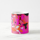 Acid Vivid Digital Psychedelic Hell Hintergrund. Kaffeetasse (Mittel)