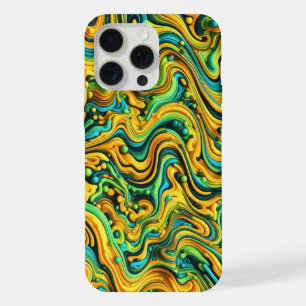 Acid Wave Camo, trippes Design, Tarnmuster iPhone 15 Pro Max Hülle