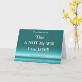 ACIM Card God is still Liebe Dies ist nicht Seiner Karte (Gelbe Blume)