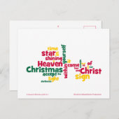 ACIM Christmas Star Feiertagspostkarte (Vorne/Hinten)