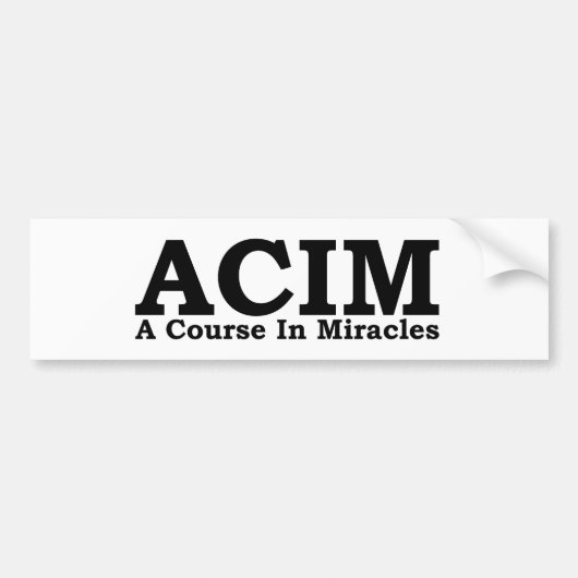 ACIM ein Kurs im Wunder-T-Shirt Autoaufkleber (Vorne)