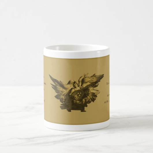 ACIM-Geschenk, Goldener Engel Kaffeetasse (Mittel)