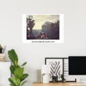 Acis und Galatea von Claude Lorrain Poster (Heimbüro)