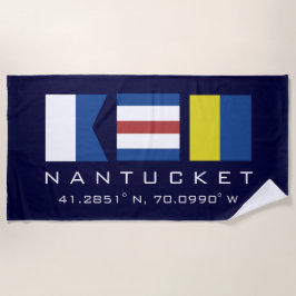 ACK Nantucket Island Nautic Beach Handtuch