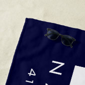 ACK Nantucket Island Nautic Beach Handtuch (Beispiel)