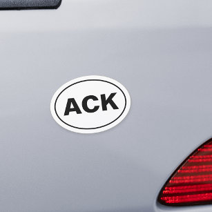 ACK Nantucket Oval Auto Magnet