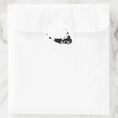 ACK Nantucket Runder Aufkleber (Tasche)