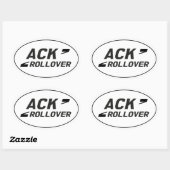 ACK Oval Ovaler Aufkleber (Blatt)