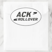 ACK Oval Ovaler Aufkleber (Tasche)
