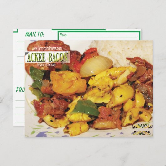 Ackee Bacon Postkarte (Vorne/Hinten)