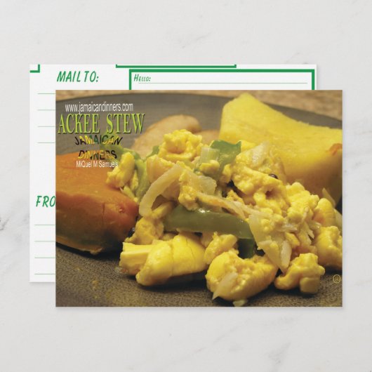 Ackee Fruit Stew Postkarte (Vorne/Hinten)