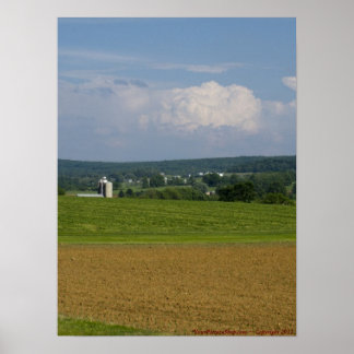 Ackerland des Amish-Landes Poster