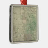 Ackerland durch Landkreise Ornament Aus Metall (Rechts)