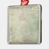 Ackerland durch Landkreise Ornament Aus Metall (Links)