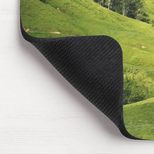 Ackerland in der Nähe von Gisborne, Neuseeland Mousepad (Ecke)