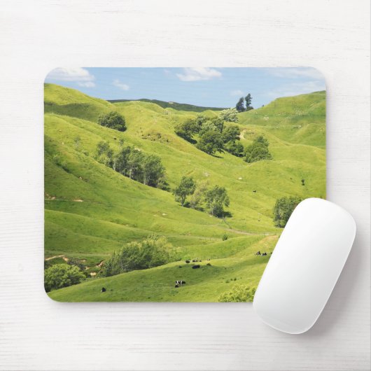 Ackerland in der Nähe von Gisborne, Neuseeland Mousepad (Mit Mouse)