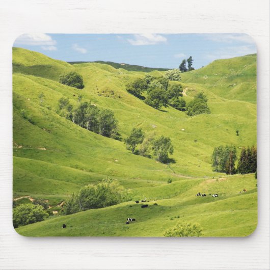 Ackerland in der Nähe von Gisborne, Neuseeland Mousepad (Vorne)