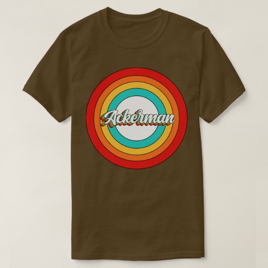 Ackerman Name Shirt Vintag Ackerman Circle (Design vorne)