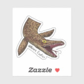 Ackie monitor-Mosasaurus sticker (Blatt)