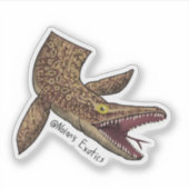 Ackie monitor-Mosasaurus sticker (Vorderseite)