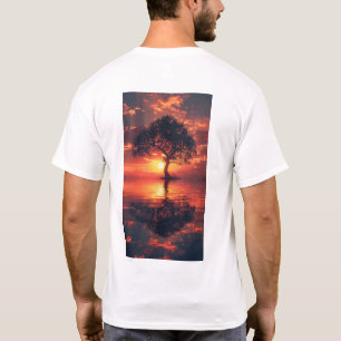 Acklit Tree at Sunset - Hyper Realist Reflection T T-Shirt