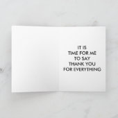 ACKNOWLEDGING "YOU" & **THANKING YOU*** TOO FEIERTAGSKARTE (Innenseite)