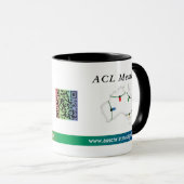 Acl-Kaffee-Tasse - KLATSCHEN Schriftart zwei Tasse (VorderseiteRechts)