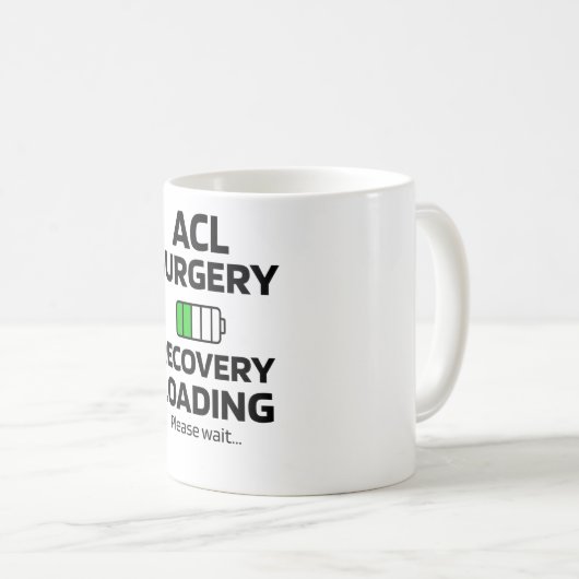 ACL Operation Erholung| ACL Knie Operation Survium Kaffeetasse (VorderseiteRechts)