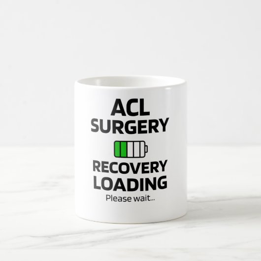ACL Operation Erholung| ACL Knie Operation Survium Kaffeetasse (Mittel)