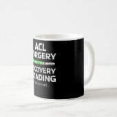 ACL Operation Erholung | ACL Knie Operation Surviv Kaffeetasse (VorderseiteRechts)