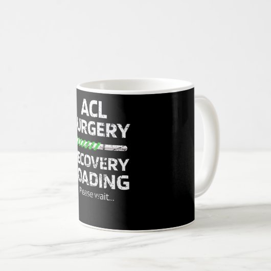 ACL Operation Erholung | ACL Knie Operation Surviv Kaffeetasse (VorderseiteRechts)
