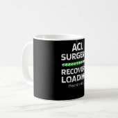 ACL Operation Erholung | ACL Knie Operation Surviv Kaffeetasse (Vorderseite Links)
