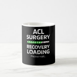ACL Operation Erholung ACL Knie Operation Surviv Kaffeetasse