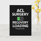 ACL OPERATION ERHOLUNG | ACL Knie Operation Surviv Karte (Gelbe Blume)