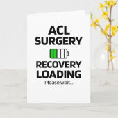 ACL OPERATION ERHOLUNG | ACL Knie Operation Surviv Karte (Gelbe Blume)