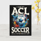 Acl-Operations-Erholung, Knie-OP-Stütze Fußball Karte (Gelbe Blume)