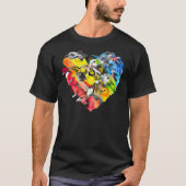 ACLU Fundraiser Rainbow Bird Heart Classic T - Shi T-Shirt (Vorderseite)