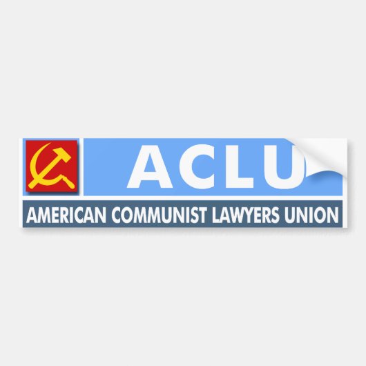 ACLU: Gewerkschaft der kommunistischen Anwälte in Autoaufkleber (Vorne)