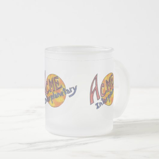 ACME-Interplanetarische Tasse (mattiertes Glas) (VorderseiteRechts)