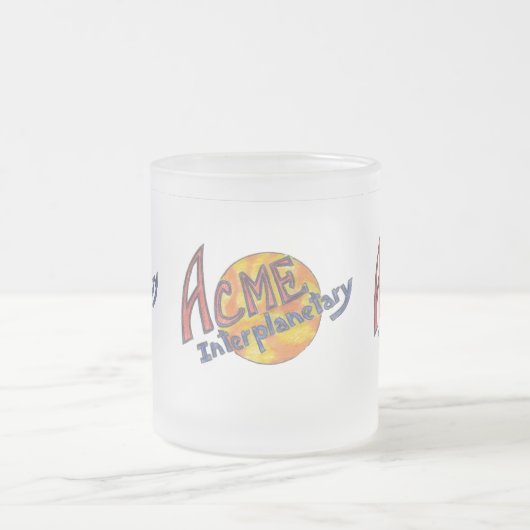ACME-Interplanetarische Tasse (mattiertes Glas) (Mittel)