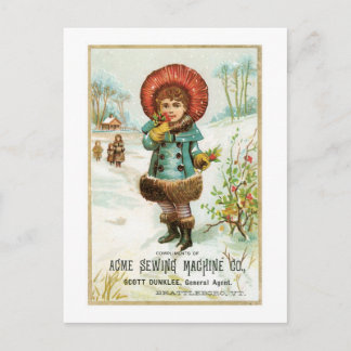 Acme Nähmaschinen Co Postkarte