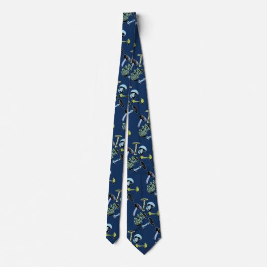 ACMT Fatal Fungi Blue Krawatte (Rückseite)