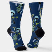 ACMT Fatal Fungi Blue Socks Socken (Gewinkelt)