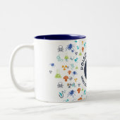 ACMT Poison Doctor Blue Zwei-Tone-Kaffee-Tasse Zweifarbige Tasse (Links)