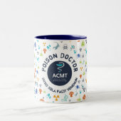 ACMT Poison Doctor Blue Zwei-Tone-Kaffee-Tasse Zweifarbige Tasse (Mittel)