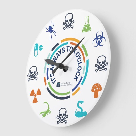 ACMT Tox Clock - Lichtdesign Große Wanduhr (Winkel)