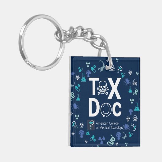 ACMT Tox Doc Square Acrylischer Schlüsselanhänger (Vorderseite links)