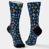 ACMT Tox Socks Farbiges Giftmuster Socken (Gewinkelt)