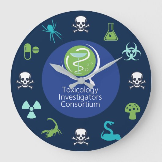 ACMT/ToxIC Tox Uhr - Dunkelblaues Design 1 (Vorderseite)