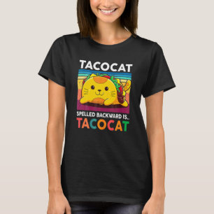 Aco Cat Frauen Männer Jugend Kinder rückwärts buch T-Shirt